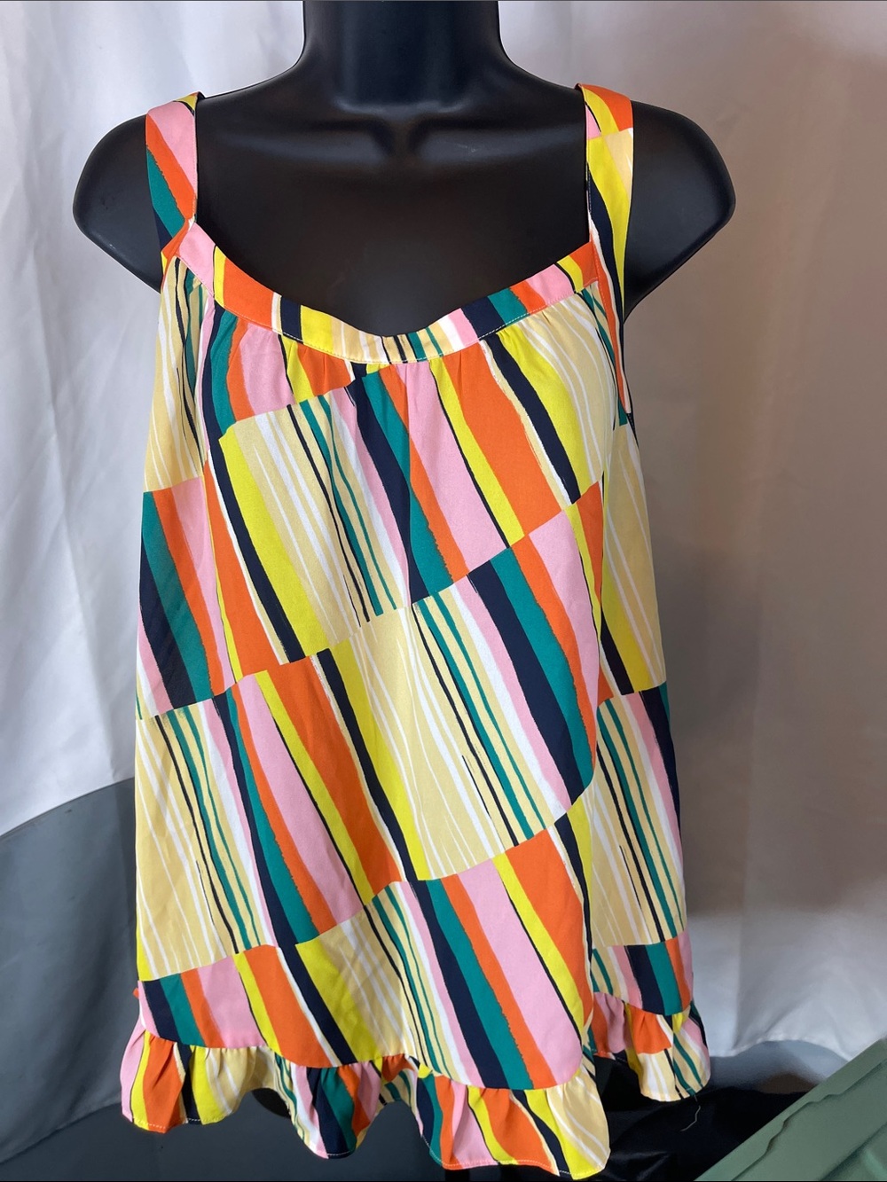 Women’s Multicolor Striped Summer Tank Top